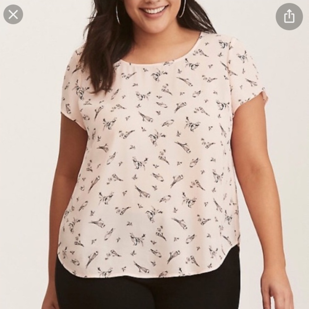 Light Pink bow back blouse